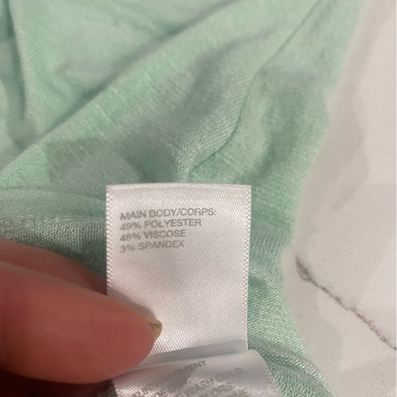 Zella So Graceful Athletic Top‎ Ruched Long Sleeve Mint Green Medium - Picture 7 of 12
